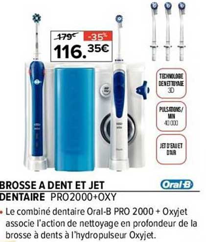 brosse à dent et jet dentaire oral-b