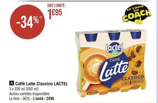 caffè latte classico lactel