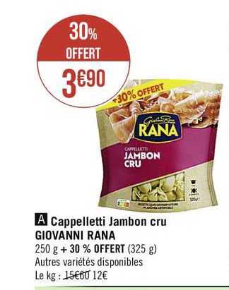 cappelletti jambon cru giovanni rana