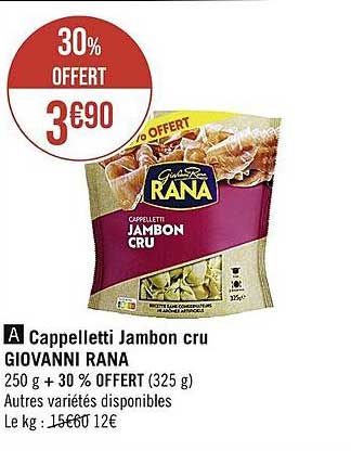 cappelletti jambon cru giovanni rana