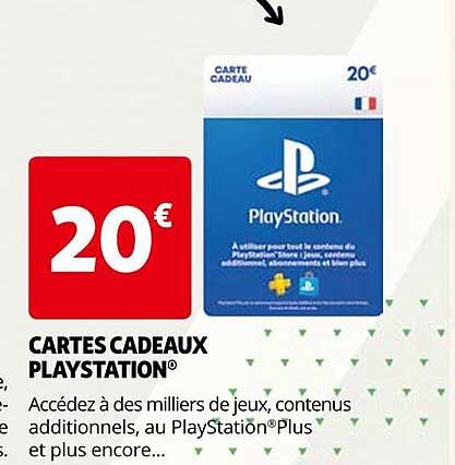 Cartes Cadeaux Playstation
