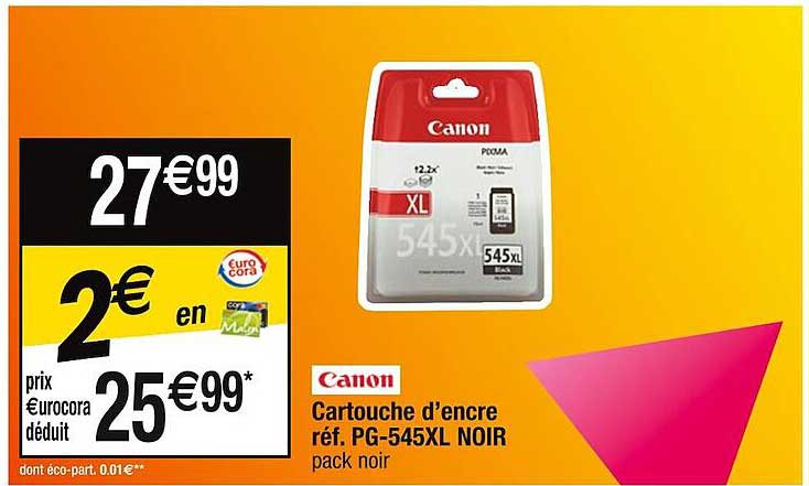 cartouche d'encre canon réf. pg-545xl noir