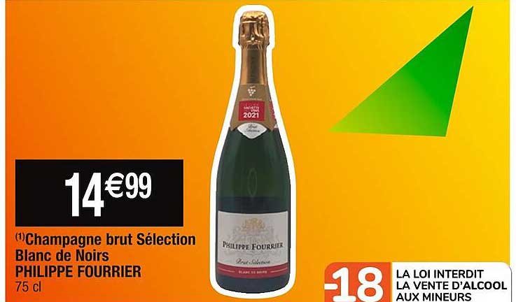champagne brut sélection blanc de noirs philippe fourrier
