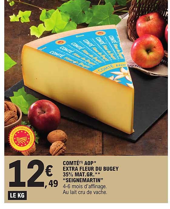 comté aop extra fleur du bugey 35% mat.gr. "seignmartin"