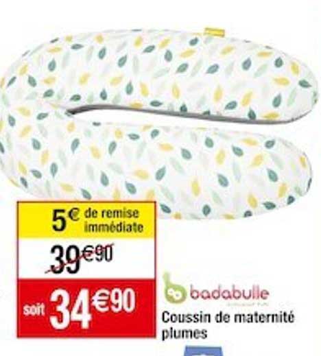 coussin de maternité plumes badabulle
