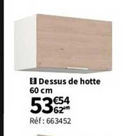 dessus de hotte 60 cm