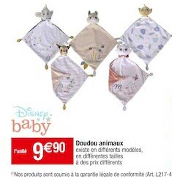 Doudou Animaux Disney Baby