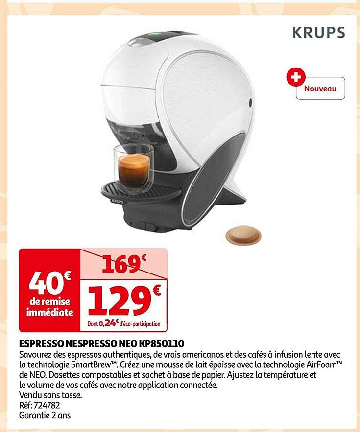 Espresso Nespresso Neo Kp850110 Krups