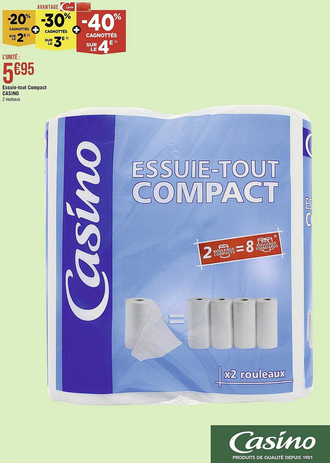 essuie-tout compact casino