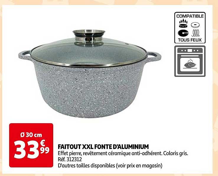 faitout xxl fonte d'aluminium