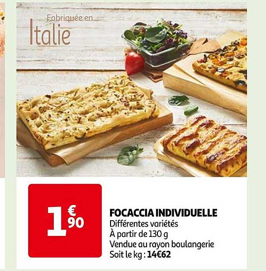 focaccia individuelle
