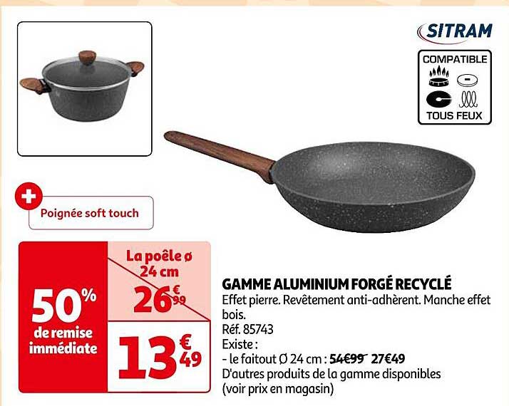 gamme aluminium forgé recyclé sitram
