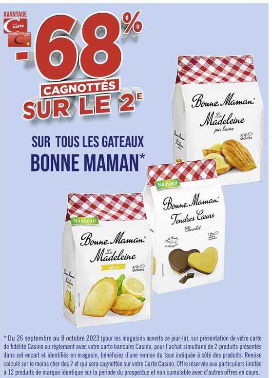 gâteaux bonne maman