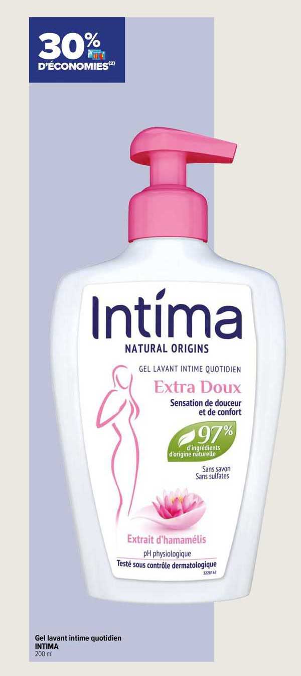 Gel Lavant Intime Quotidien Intima