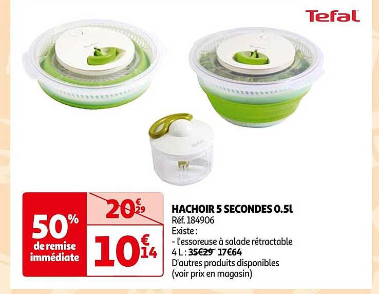 hachoir 5 secondes 0.5 l tefal