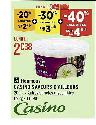 houmous casino saveurs d'ailleurs