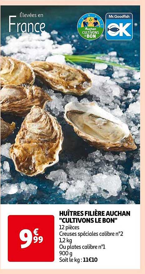 huîtres filière auchan "cultivons le bon"