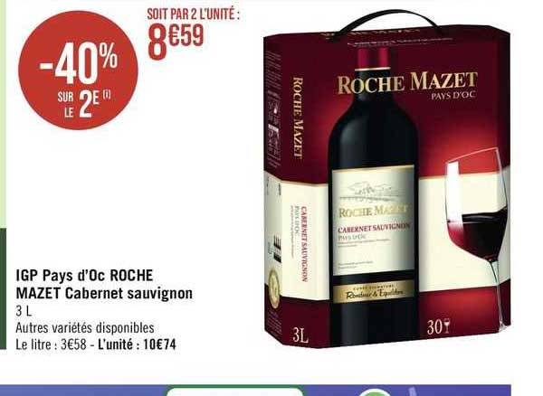 igp pays d'oc roche mazet cabernet sauvignon