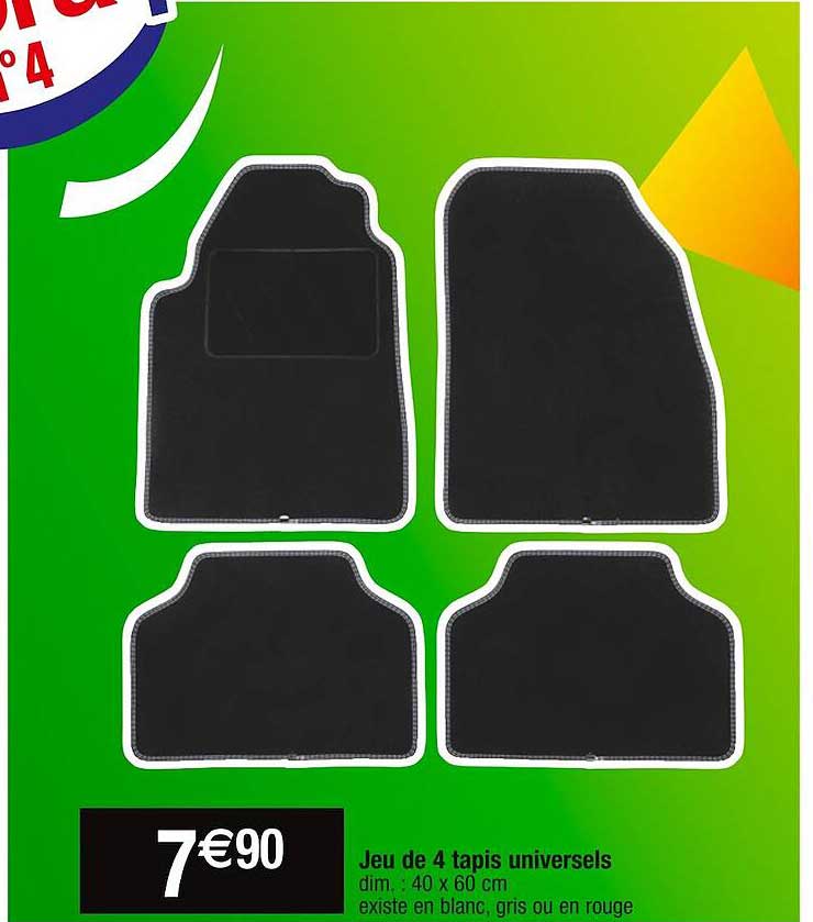 jeu de 4 tapis universels