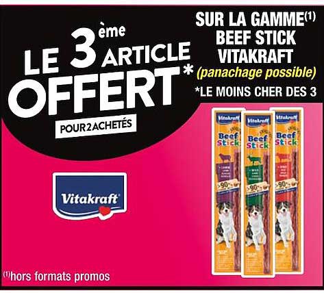 la gamme beef stick vitakraft