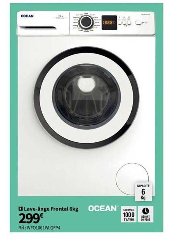 lave-linge frontal 6 kg ocean