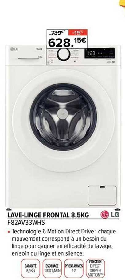 Lave-linge Frontal 8,5kg Lg