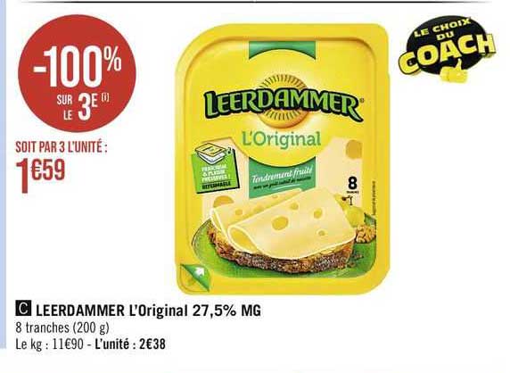 Leerdammer L'original 27,5% Mg
