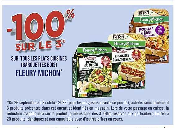 les plats cuisines fleury michon