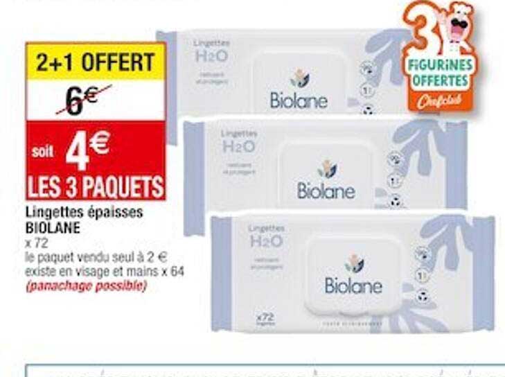 lingettes épaisses biolane