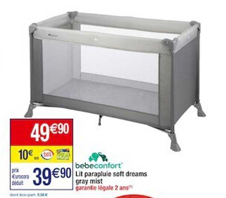 lit parapluie soft dreams gray mist bébé confort