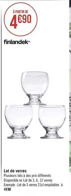 Lot De Verres Finlandek^