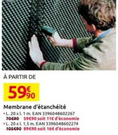 membrane d'étanchéité