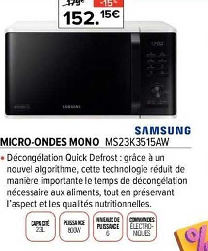 micro-ondes mono samsung