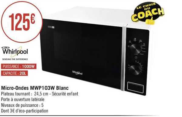 micro-ondes mwp103w blanc whirlpoo
