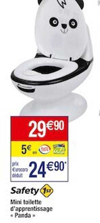 mini toilette d'apprentissage "panda" safety 1st