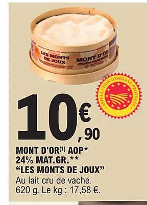 mont d'or aop 24% mat.gr. "les monts de joux"