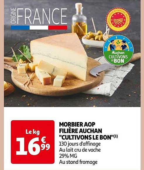 morbier aop filière auchan "cultivons le bon"