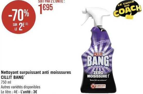 nettoyant surpuissant anti moisissures cillit bang