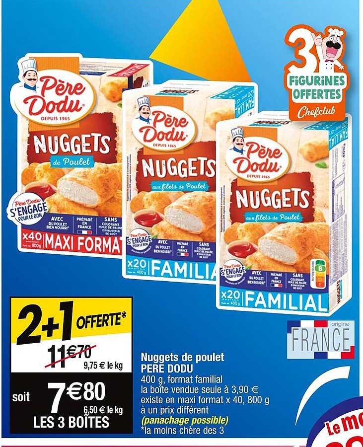 nuggets de poulet père dodu