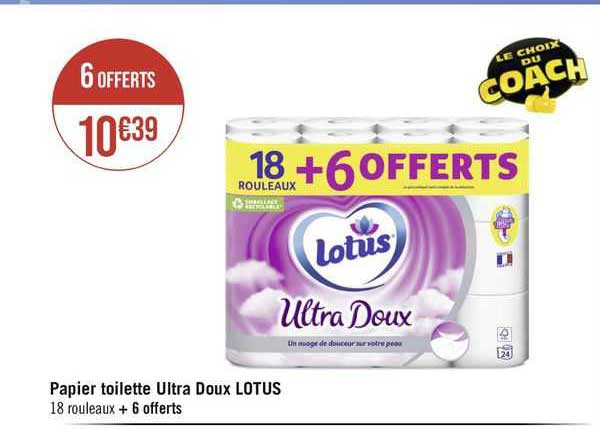 Papier Toilette Ultra Doux Lotus