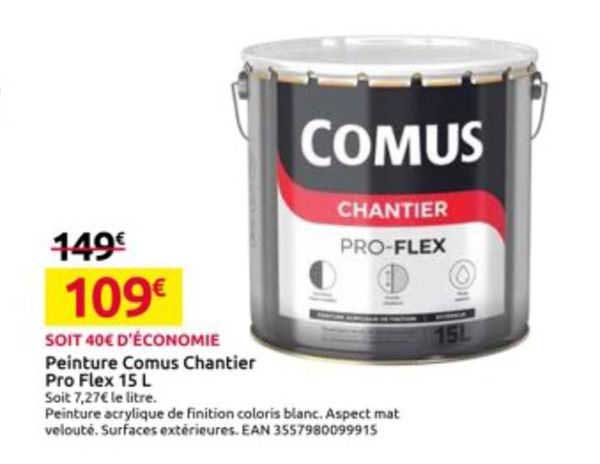 peinture comus chantier pro flex 15 l