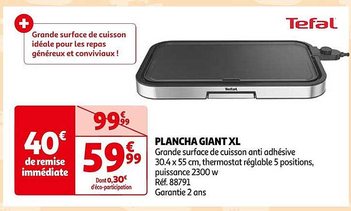 plancha giant xl tefal
