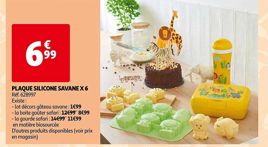 Plaque Silicone Savane X6