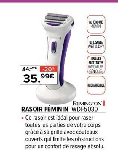 rasoir féminin remington