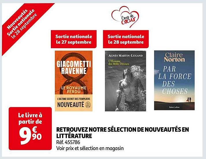 retrouvez notre sélection de nouveautés en littérature