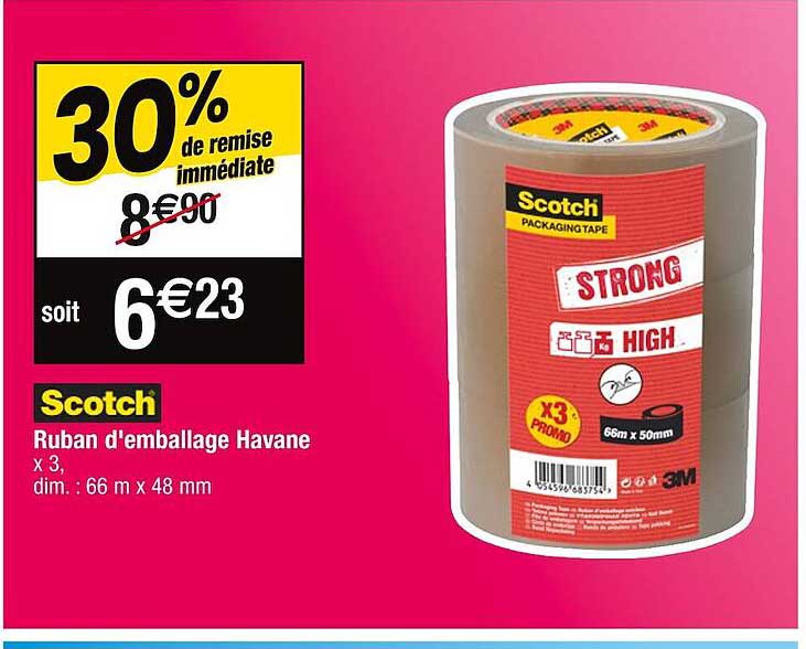 ruban d'emballage havane scotch