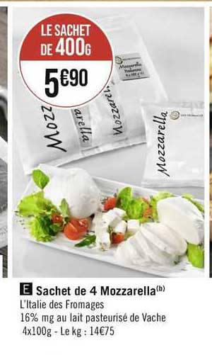 Sachet De 4 Mozzarella