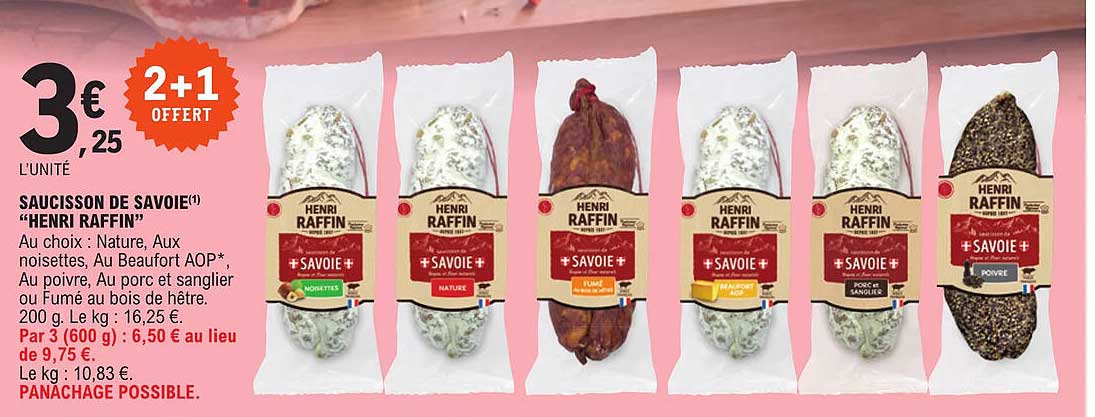 saucisson de savoie "henri raffin"