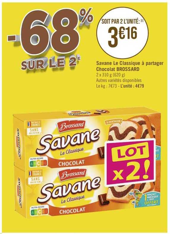 savane le classique à partager chocolat brossard