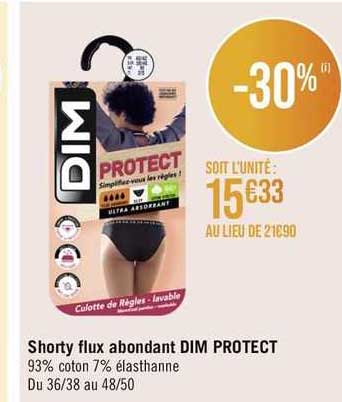 shorty flux abondant dim protect
